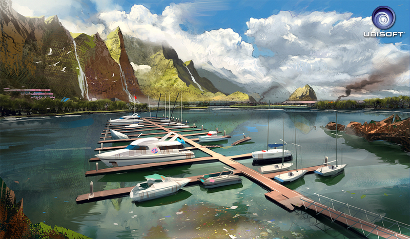 Illustration for article titled Early Far Cry 3 Concept Art Shows Scrapped Ideas, Luxury Resorts And... Fun Parks